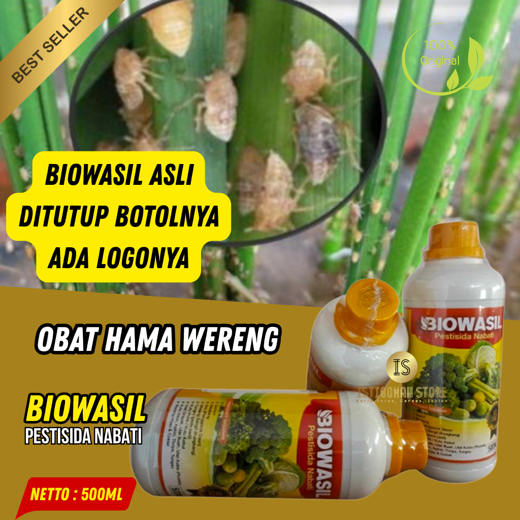 BIOWASIL 500ML Obat Semprot Padi Hama Wereng - Obat Semprot Pembasmi Hama Tanaman Padi - Obat Sempro