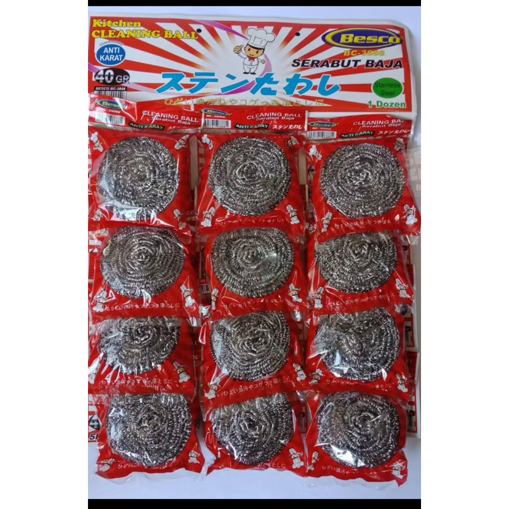 Spon cuci piring Gosok Sabut Panci kawat