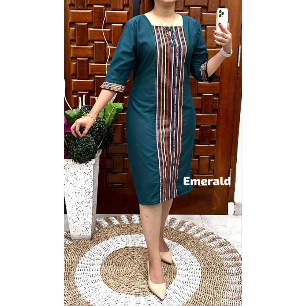 Dress katun ulos batak