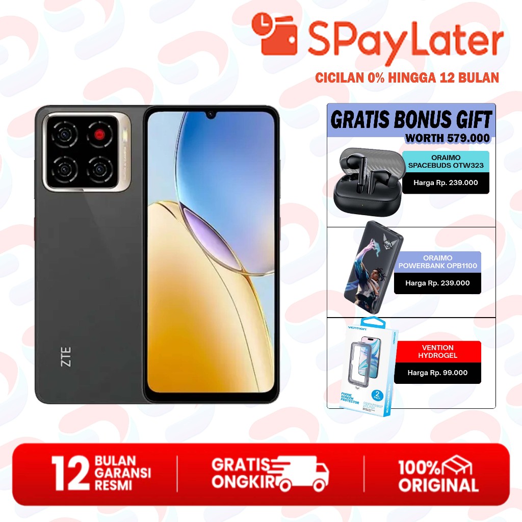 Nubia A56 4/128GB - ZTE Nubia A56 Garansi Resmi 1 Tahun