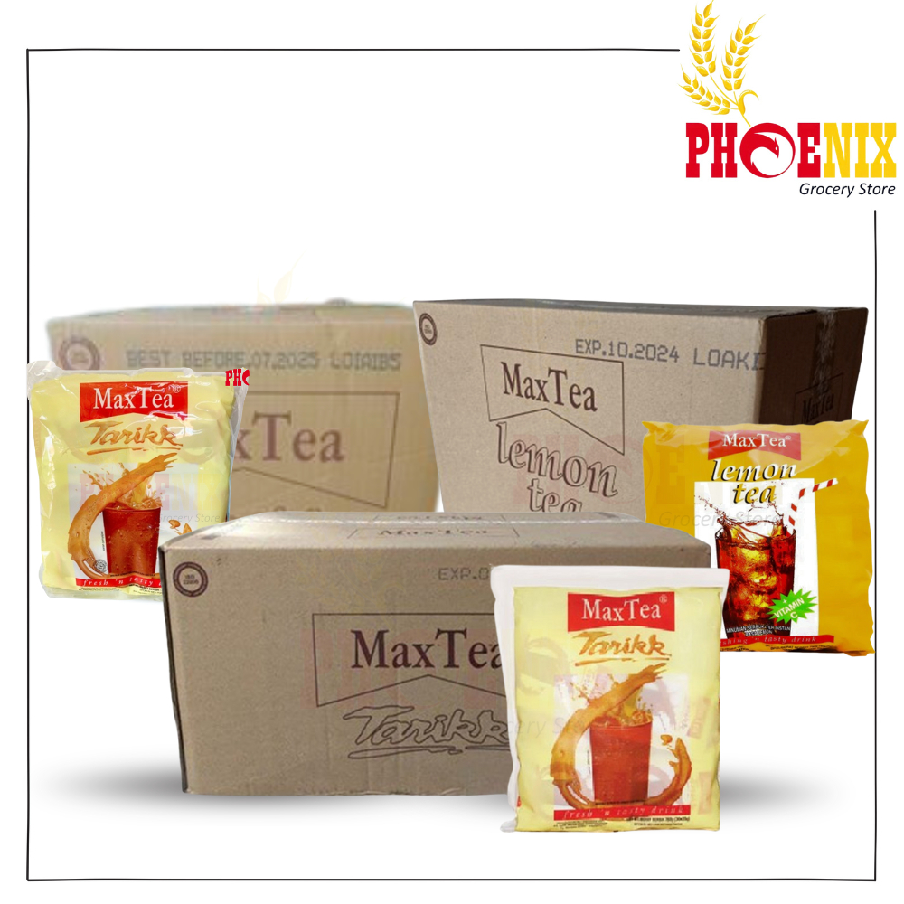 Max Tea Tarik (8 pack x 50 sch / 5 pack x 30 sch ) & Max Tea Lemon (12 pack x 30 sch) – 1 Dus
