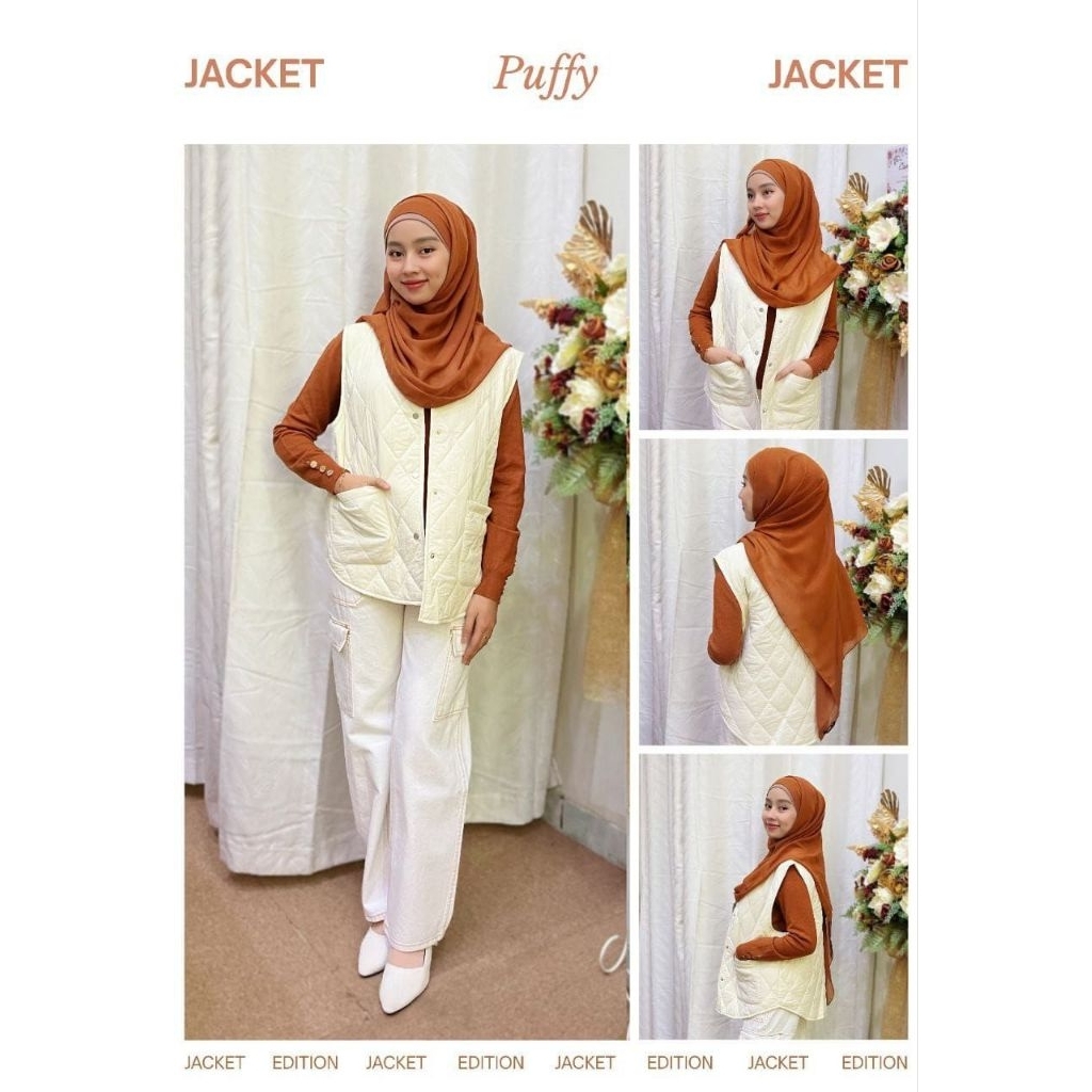 Puffy Jacket by Mey Fashion | vest parasut | jacket parasut | vest jeans