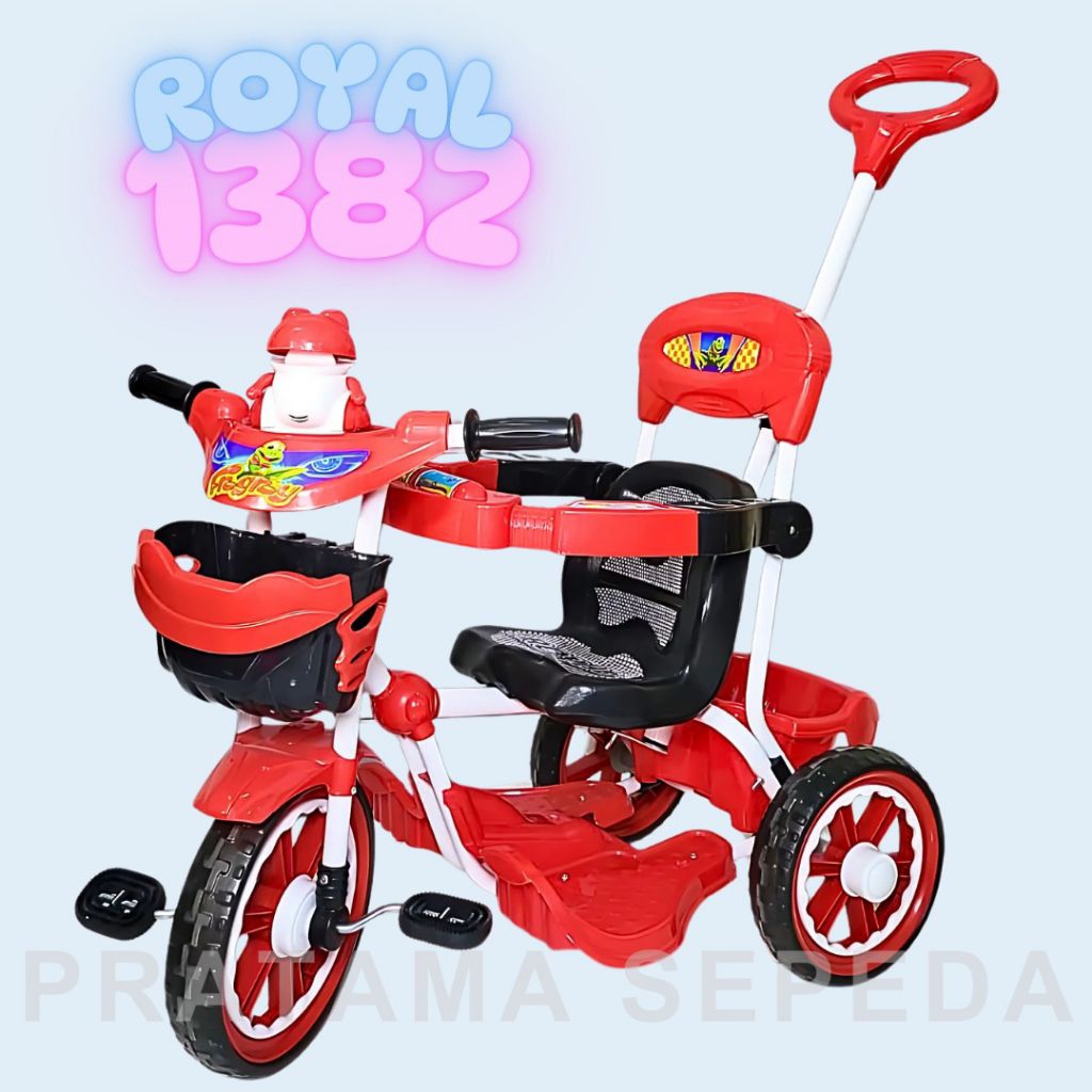 Sepeda Roda Tiga Royal 1382 Tricycle Anak Model Terbaru Untuk Balita