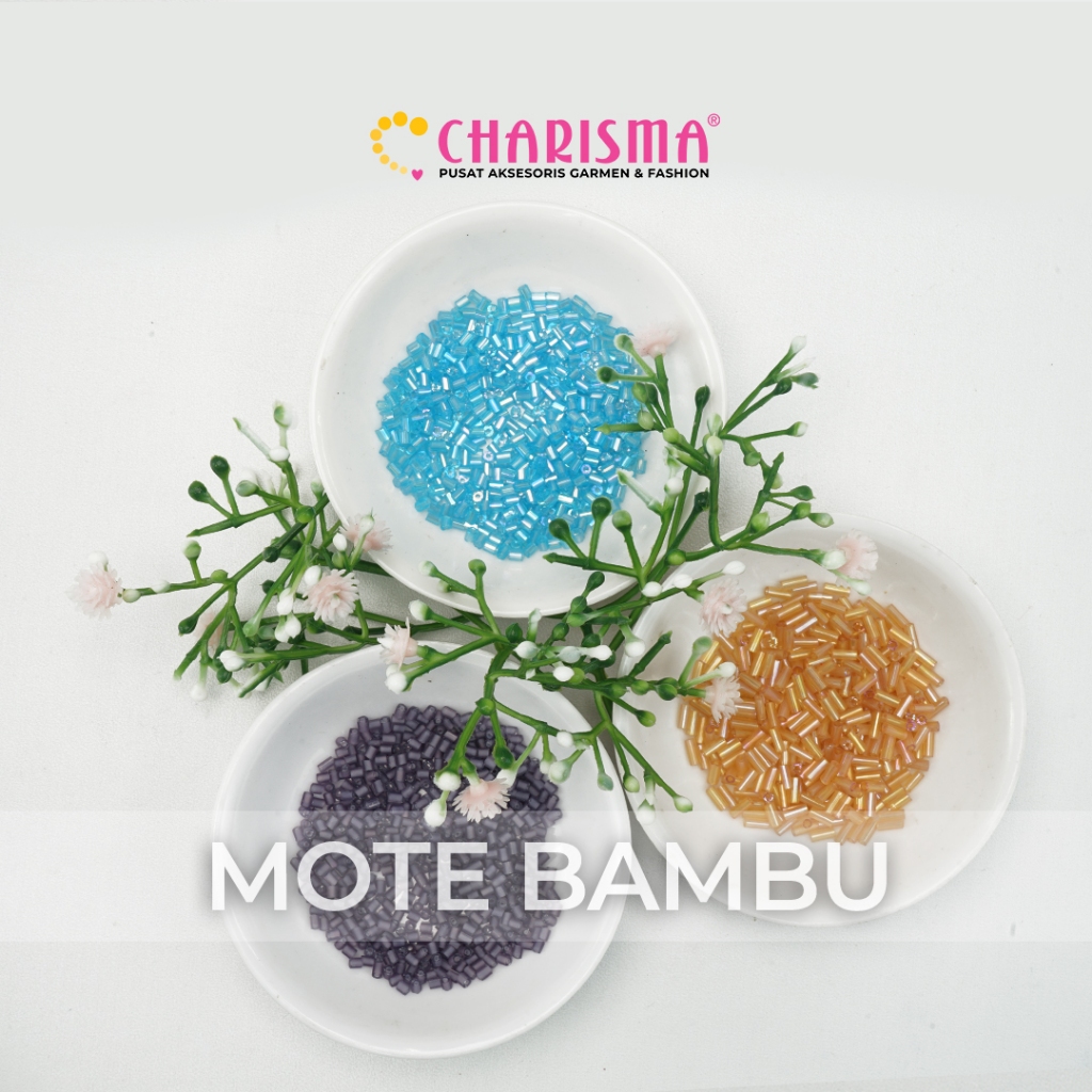 Charisma Mote Bambu - Manik Payet Bambu Patah / Bambu Pendek Semi Jepang / Harga Per 25 Gram