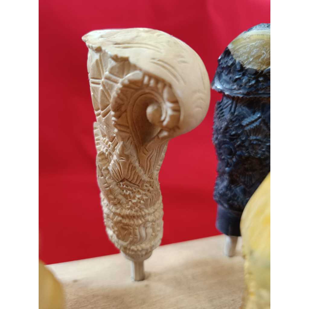 Deder Handle Gagang Keris Ukir Bali - Motif Danariko Resi Buto Bathara