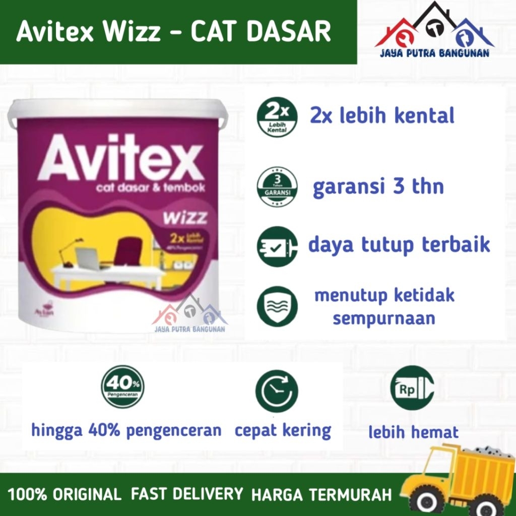 cat dasar avitex wizz galon dan pail