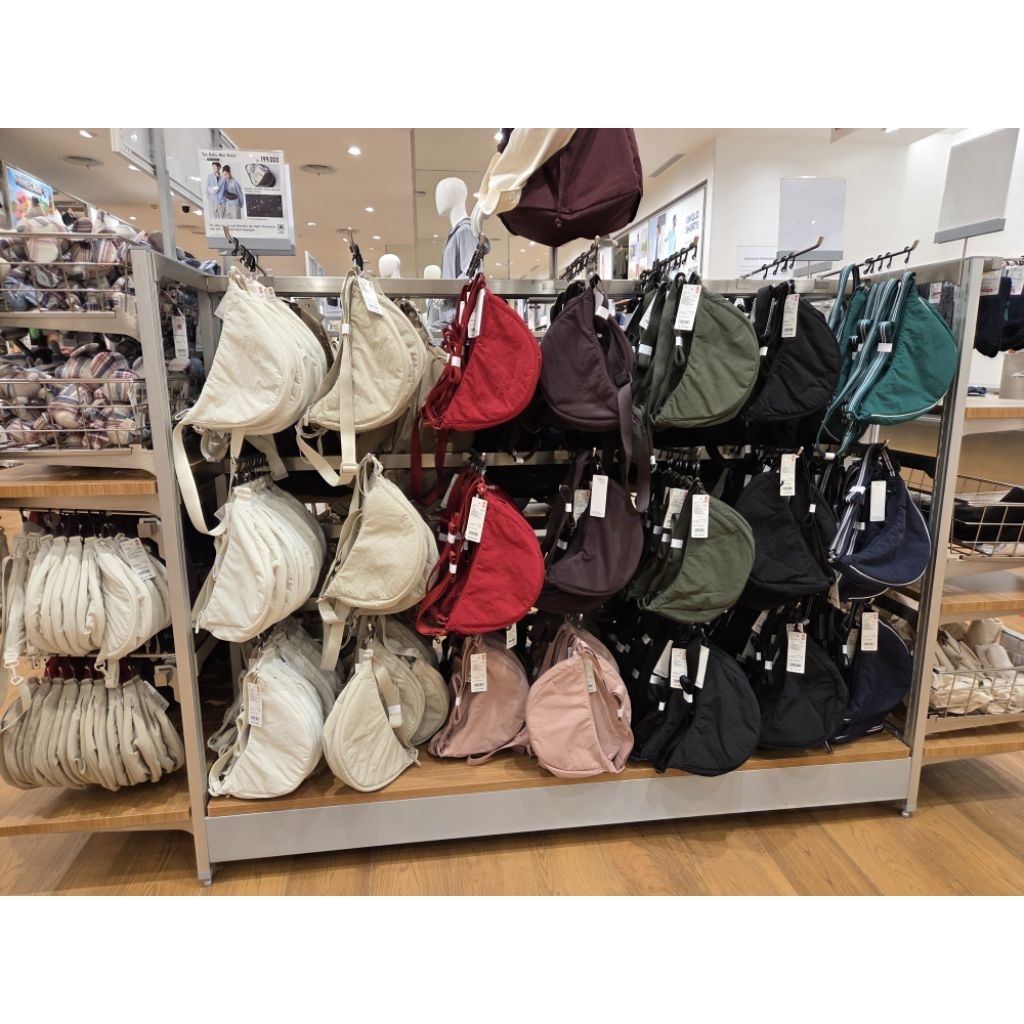 UNIQLO TAS BAHU MINI ROUND WANITA TAS BAHU CEWE SHOULDER BAG UNIQLO MINI