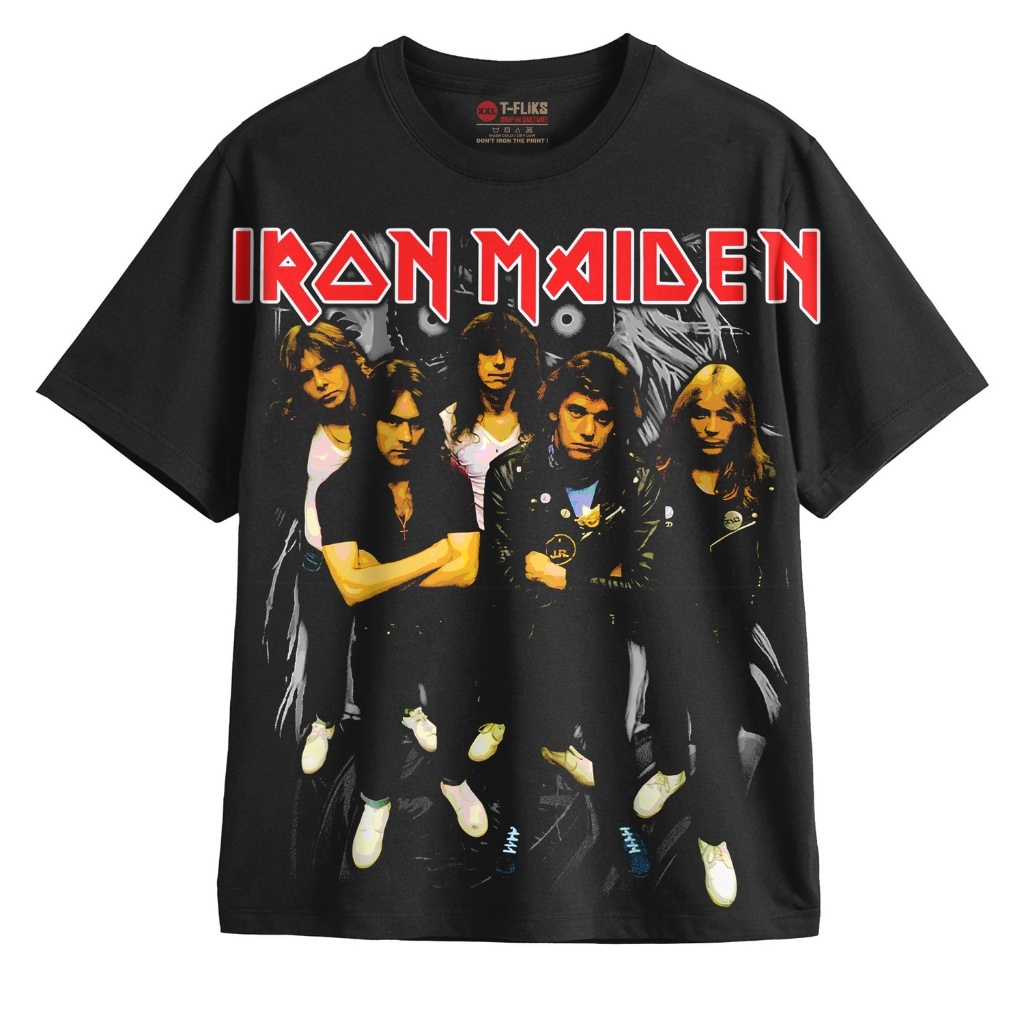 Original IRON MAIDEN VOL.3 KAOS BAND TSHIRT OVERSIZE UNISEX HITAM - TFLIKS Unisex Tee