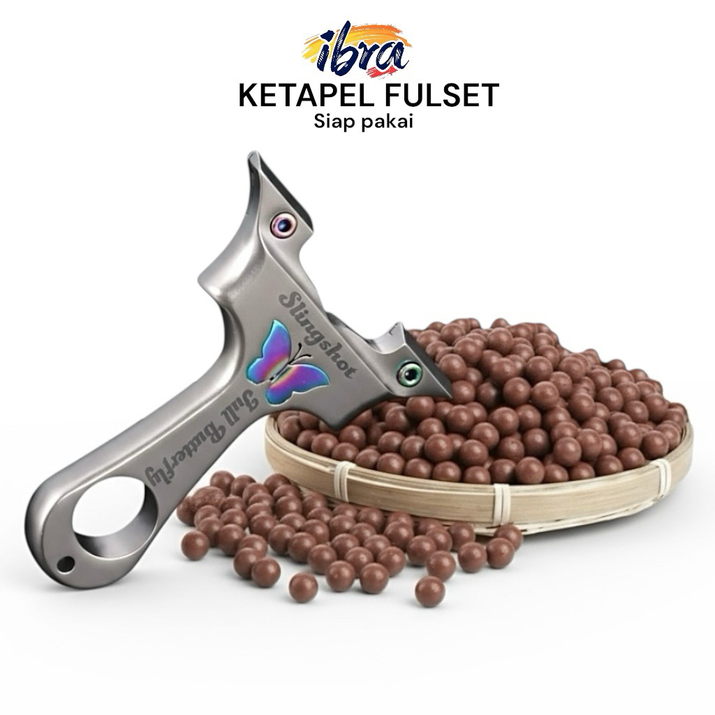 ketapel OTT butterfly ketapel stainless steel olahraga pro full set gen 3