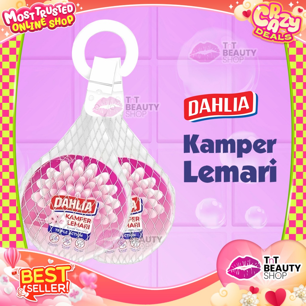DAHLIA Kamper Lemari Cherry Blossom Isi 1 (80gr) – Harum Segar Tahan Lama l TnT Beauty Shop