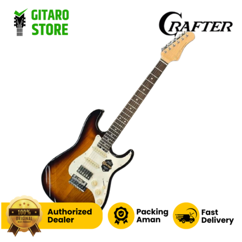 Gitar Eletrik Crafter Modern Seoul II S VV RS Roasted Rosewood Fretboard Stratocaster Electric