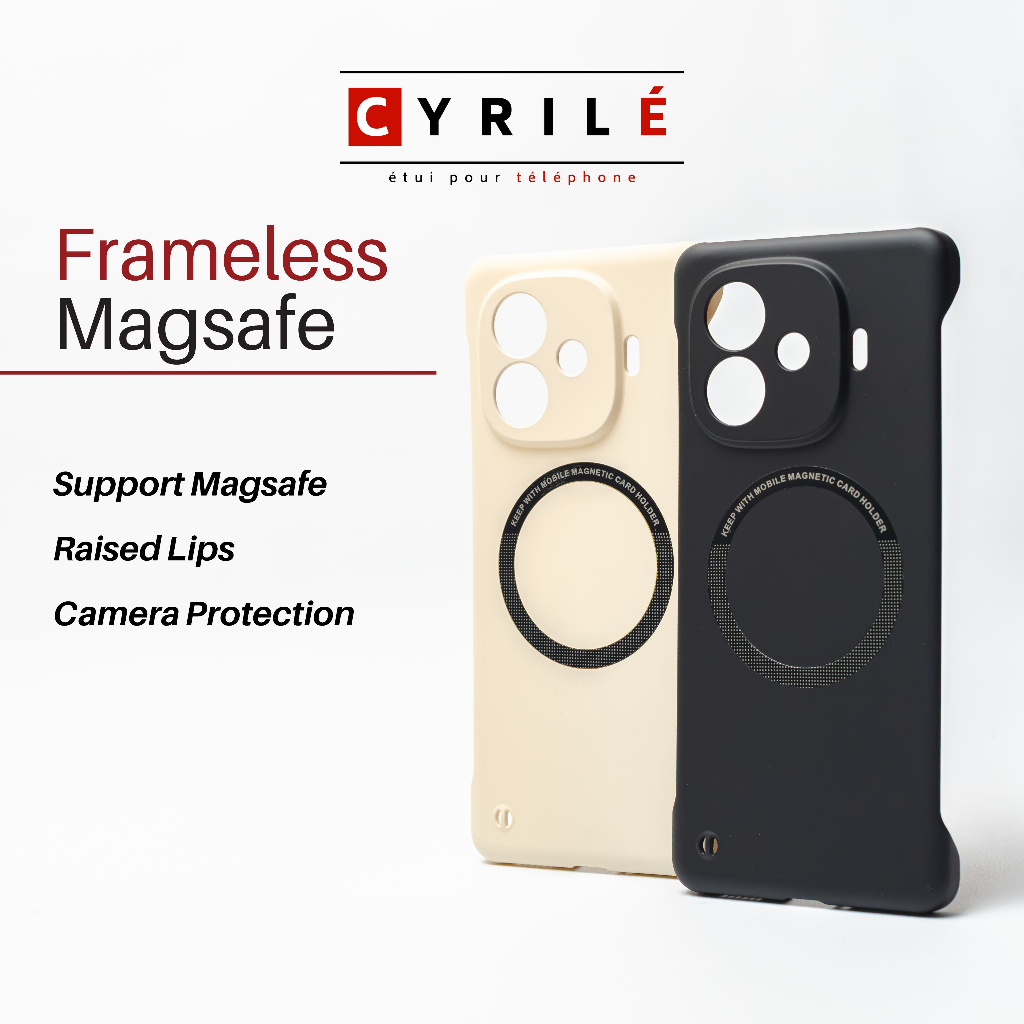 CYRILE Casing IQOO Z9 / Z9 Turbo Frameless MagSafe Case