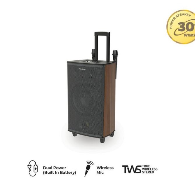 POLYTRON PAS PRO12F6 SPEAKER PORTABLE PAS PRO12F6 FREE MIC