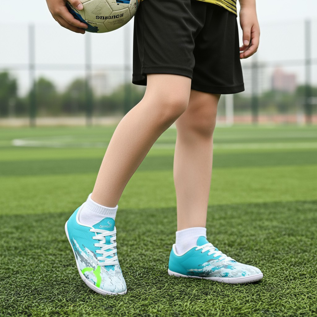 Sepatu Futsal Anak Chimera Hijau Tosca