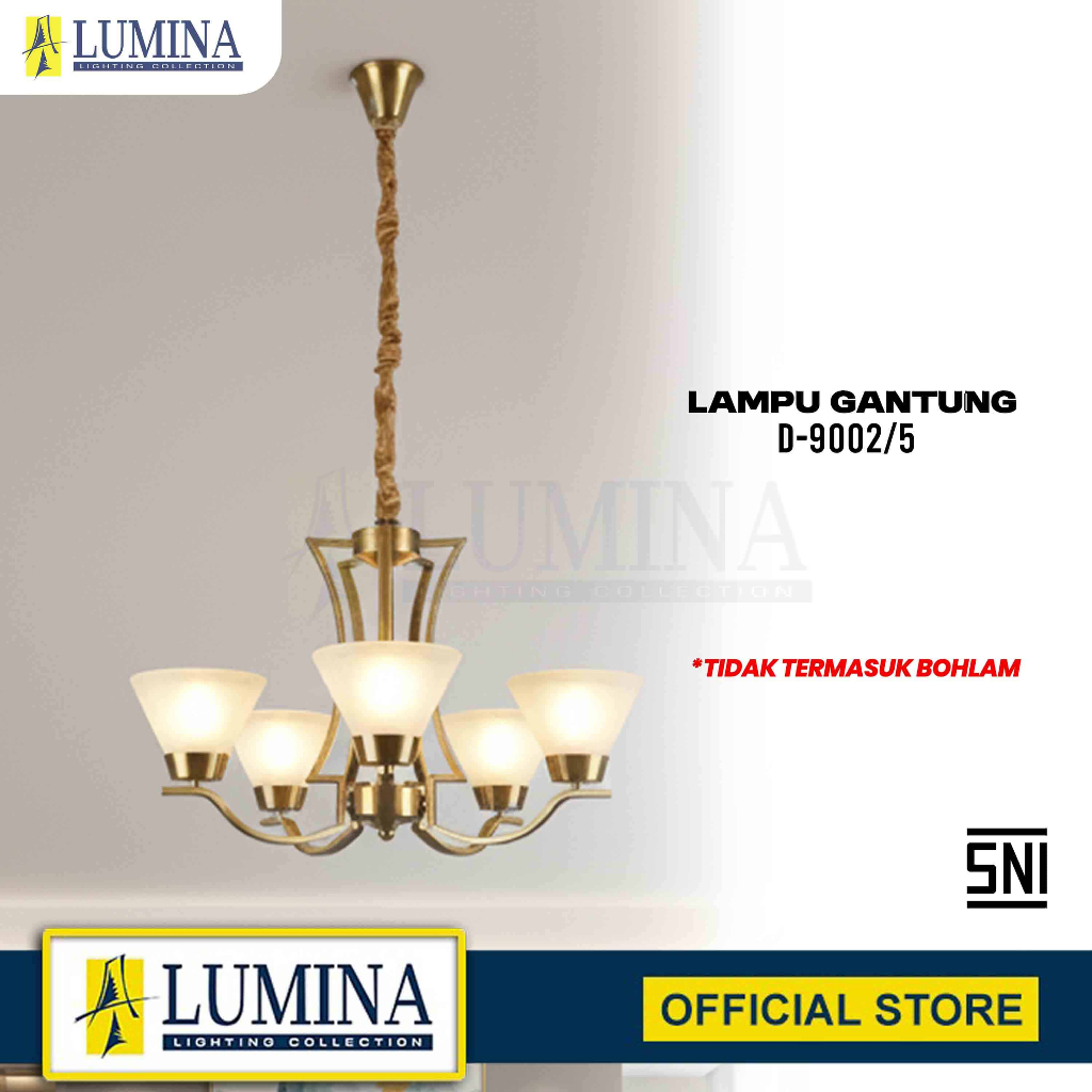 Lampu Gantung Hias Klasik Elegant Model Minimalis - Type D-9002/5 - LUMINA
