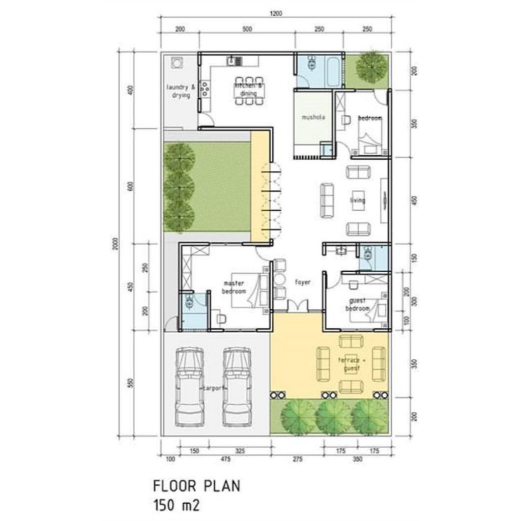 Desain MInimalis Modern Rumah 1 Lantai