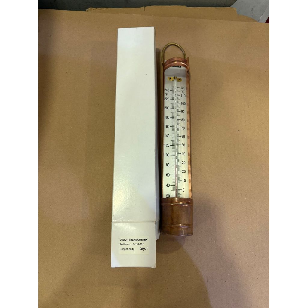 Steins copper case cup thermometer scoop copper Alat.