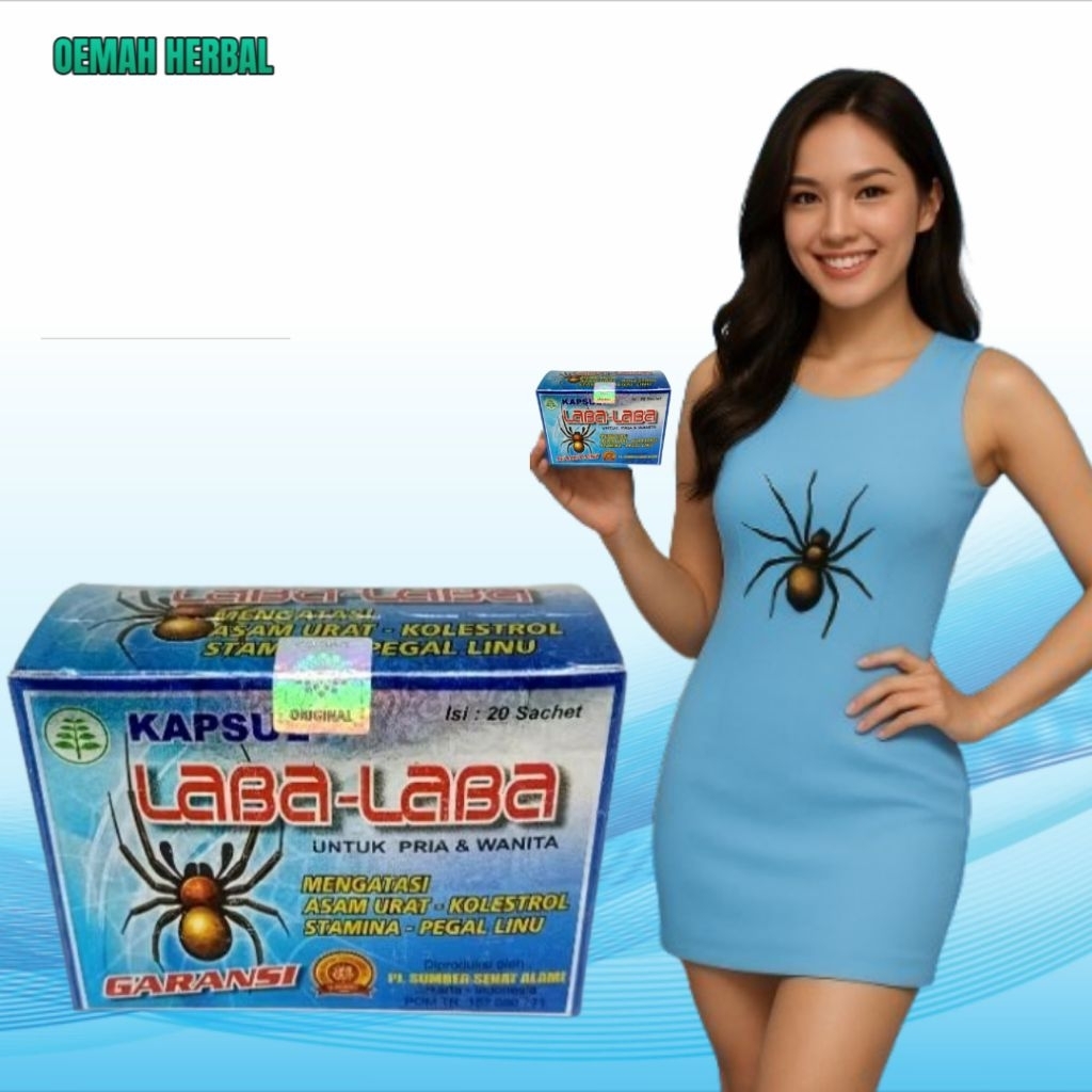 LABA-LABA BIRU KAPSUL ASAM URAT BERKHASIAT SUPER 100% ORIGINAL