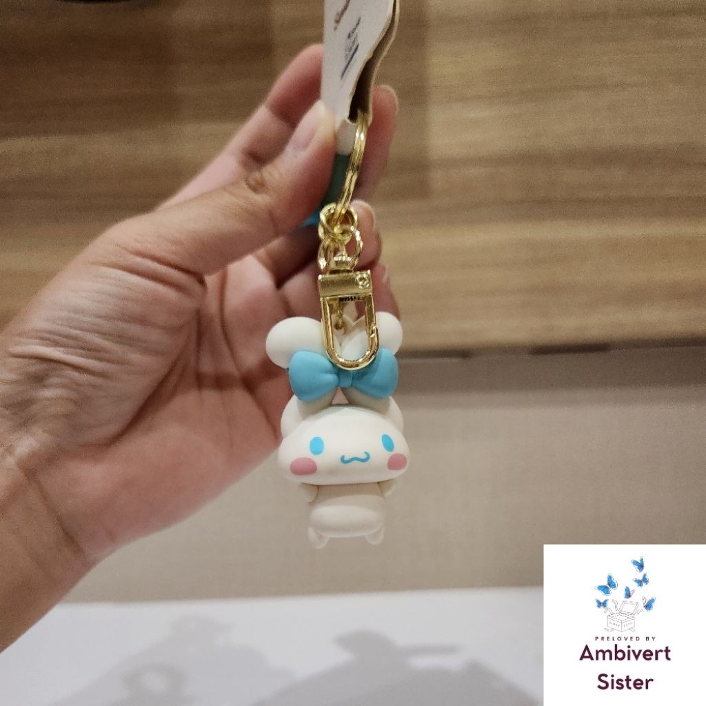 [ BARU ] Gantungan Kunci Aksesoris Tas Karet Lucu Cinnamoroll Sanrio Miniso