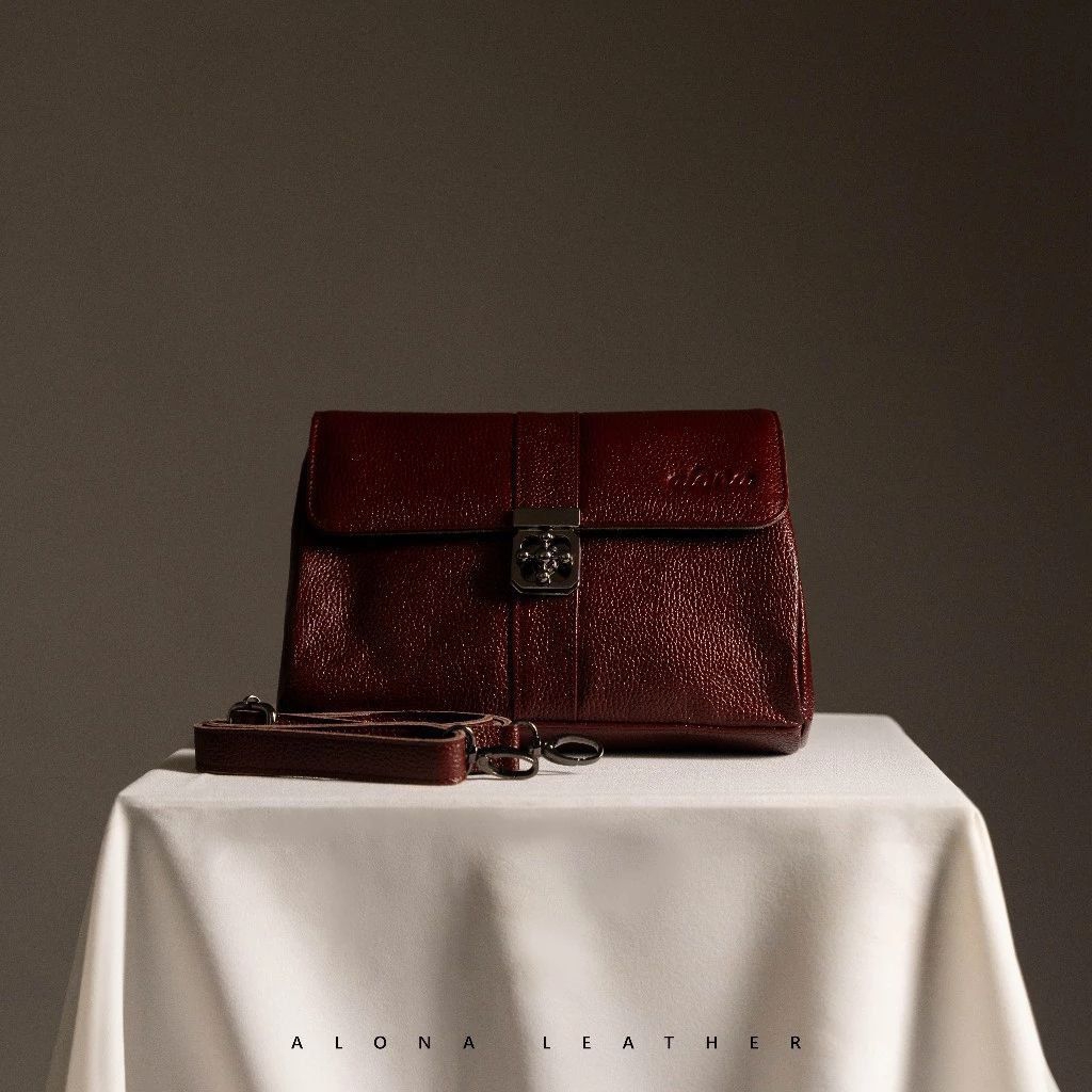 Alona Leather Bellezza Slingbag - Tas Selempang Wanita Shoulder Bag Kulit Sapi Asli 100% Original Fr