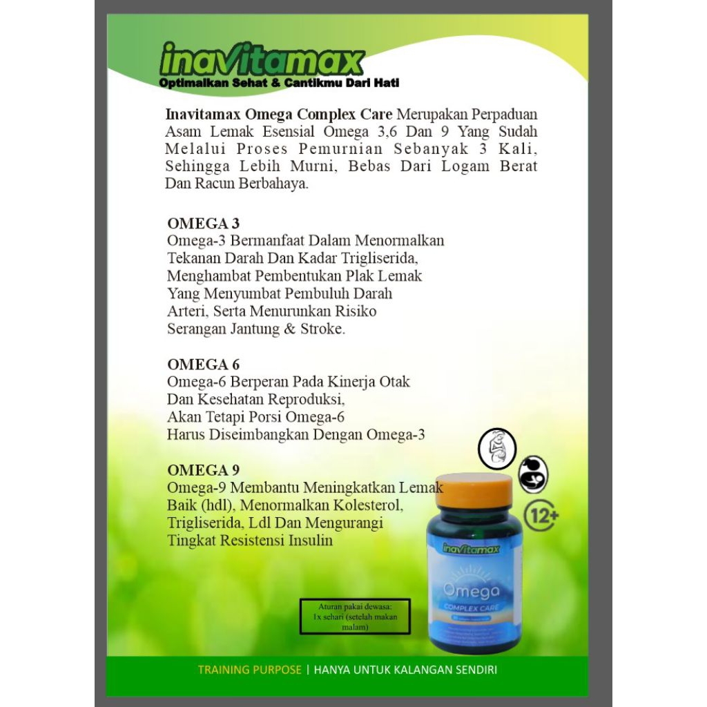 INAVITAMAX OMEGA COMPLEX CARE 30