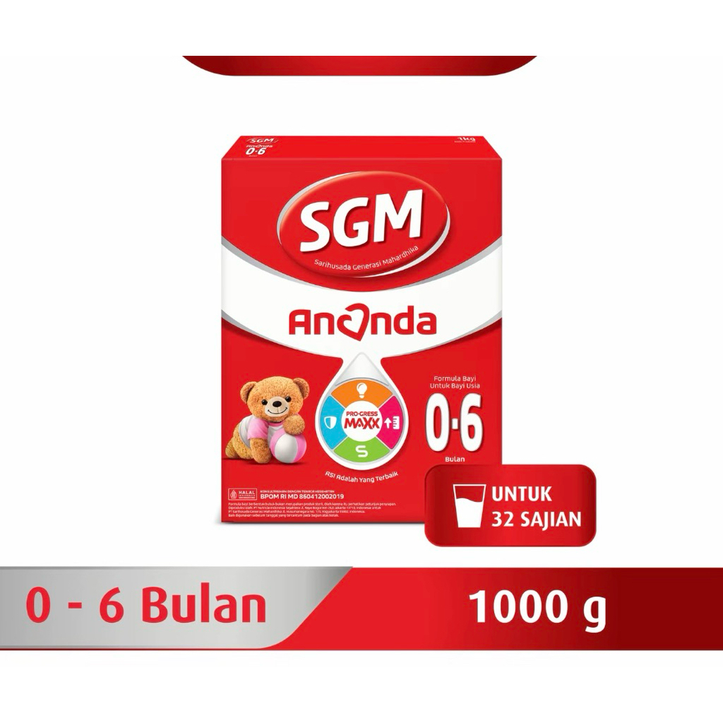 SGM Ananda 0-6 bulan 1000gram susu formula bubuk bayi baru lahir sampai 6 bulan