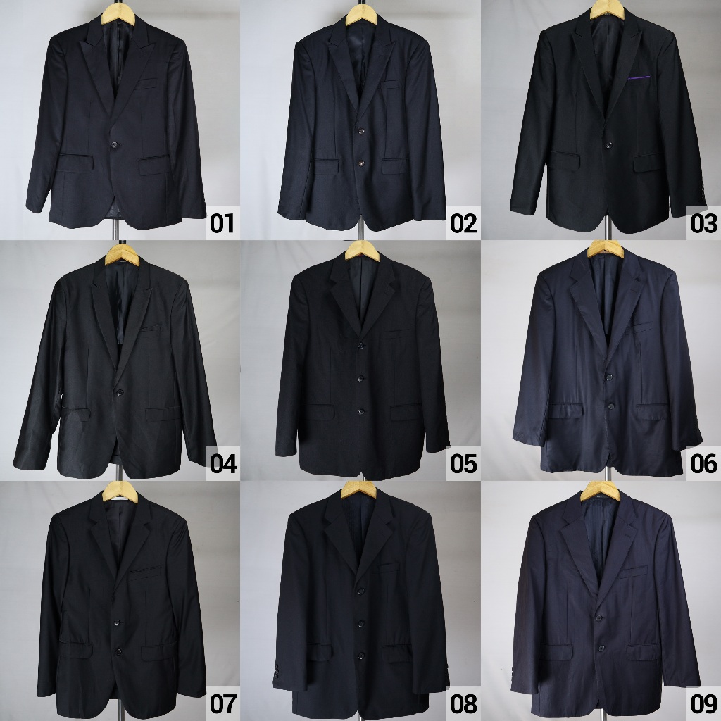 jas hitam / jas premium / Jas pria cowo akad  semi formal  wool nikah  wisuda