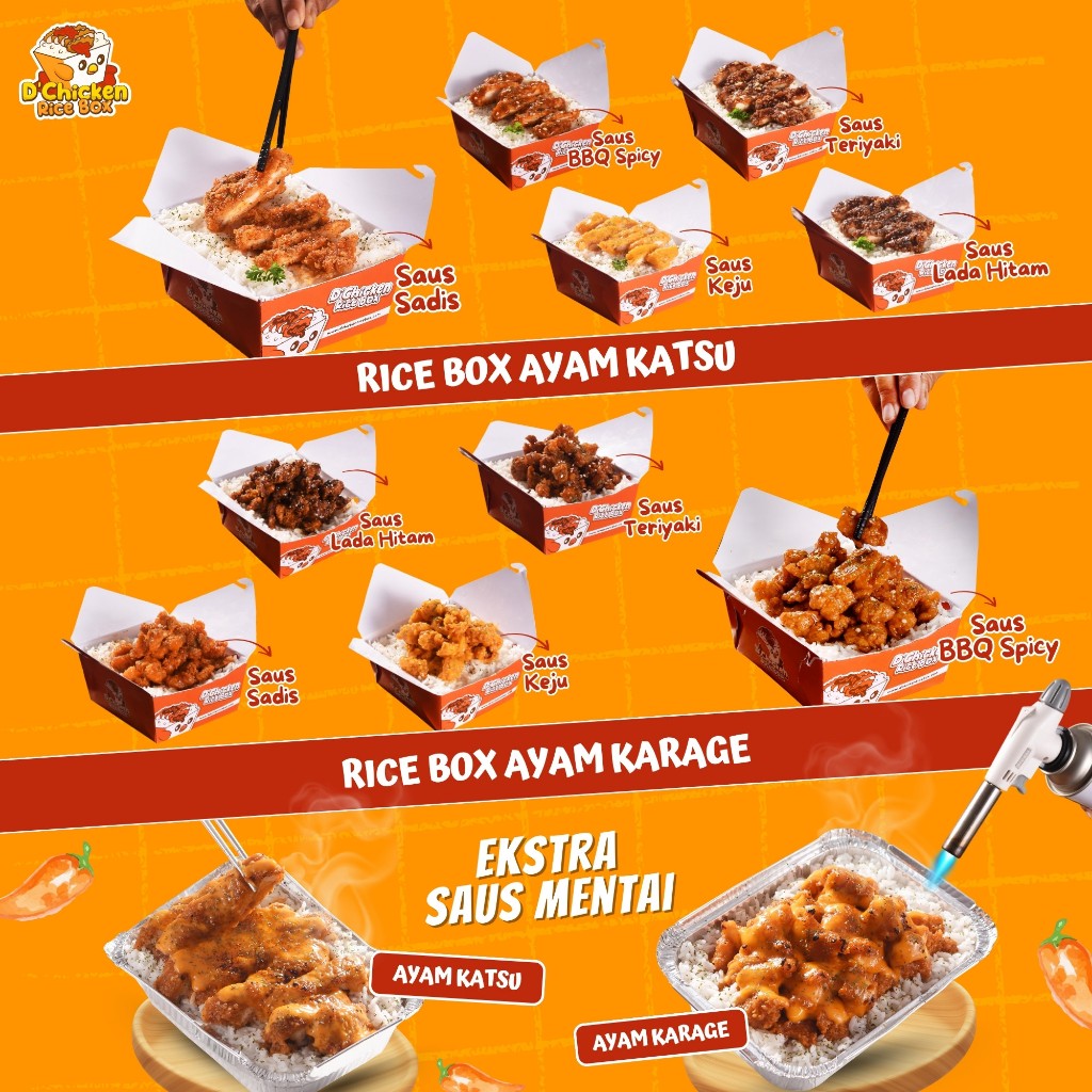 Paket Usaha Makanan – D’Chicken Rice Box Franchise Kuliner Terlaris