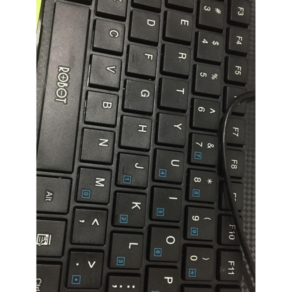 (Preloved) Keyboard ROBOT RK10 Mini Wired Ultra Thin