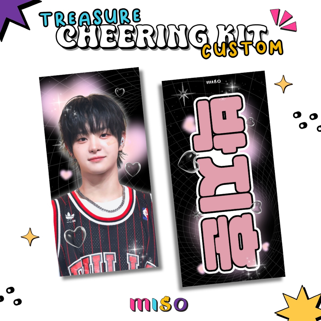 CHEERING KIT CUSTOM TREASURE / FABRIC SLOGAN CUSTOM TREASURE / SLOGAN KAIN CUSTOM TREASURE / HAND BA
