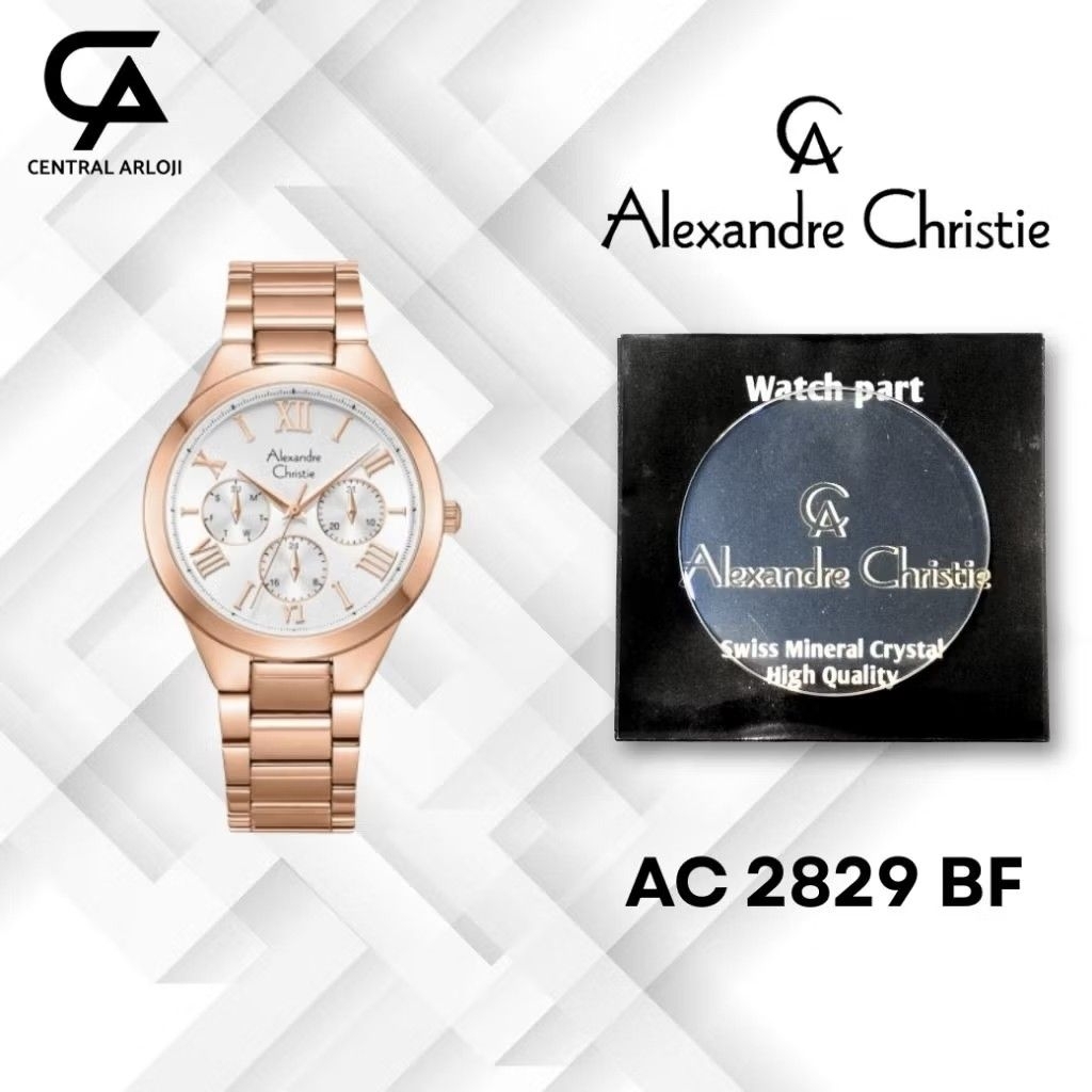 Kaca jam Tangan Alexandre Christie 2829 BF
