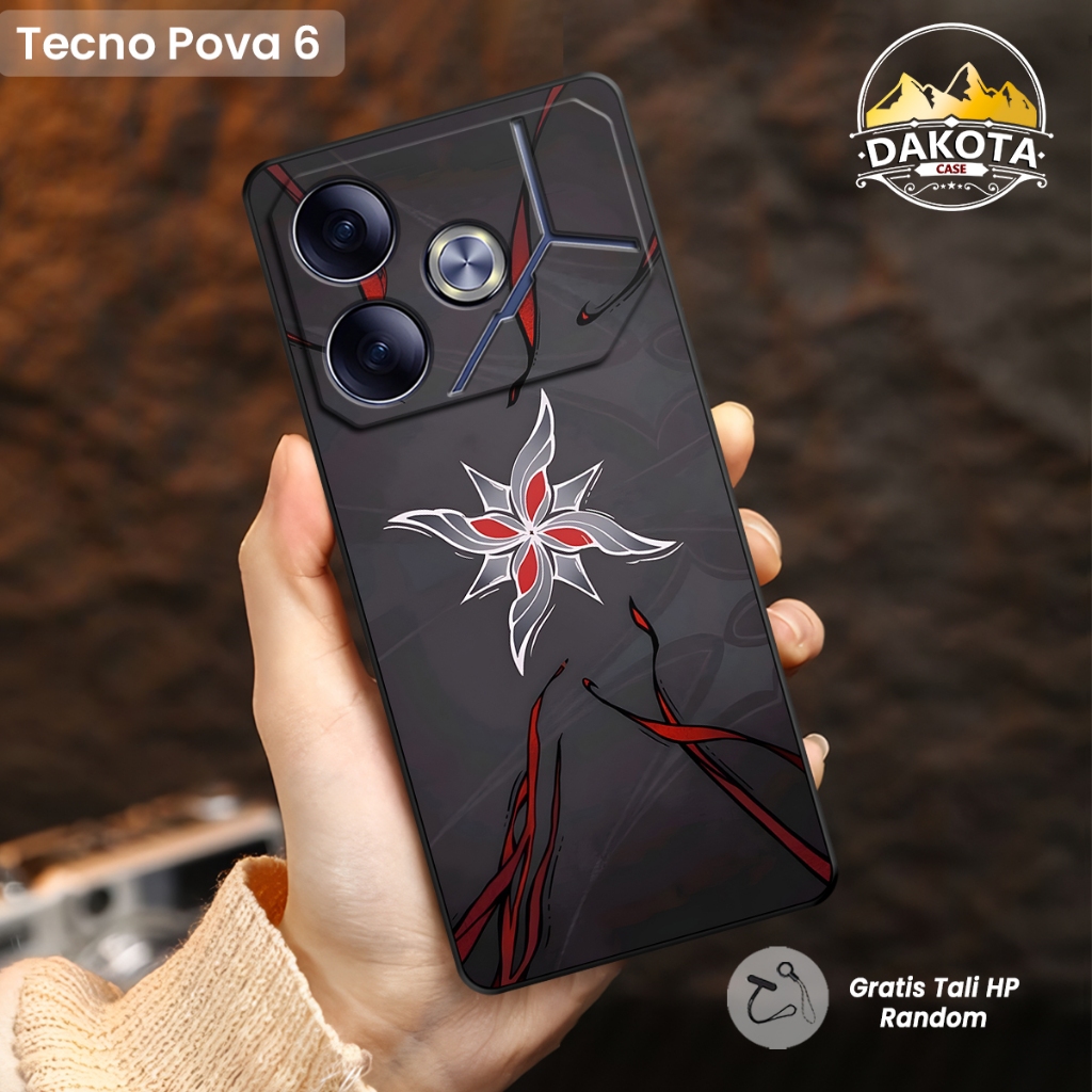 Case hp Tecno Pova 6 Silikon Softcase Motif Genshin | Casing Tecno Pova 7 4G | Tecno Pova 7 5G | Cas