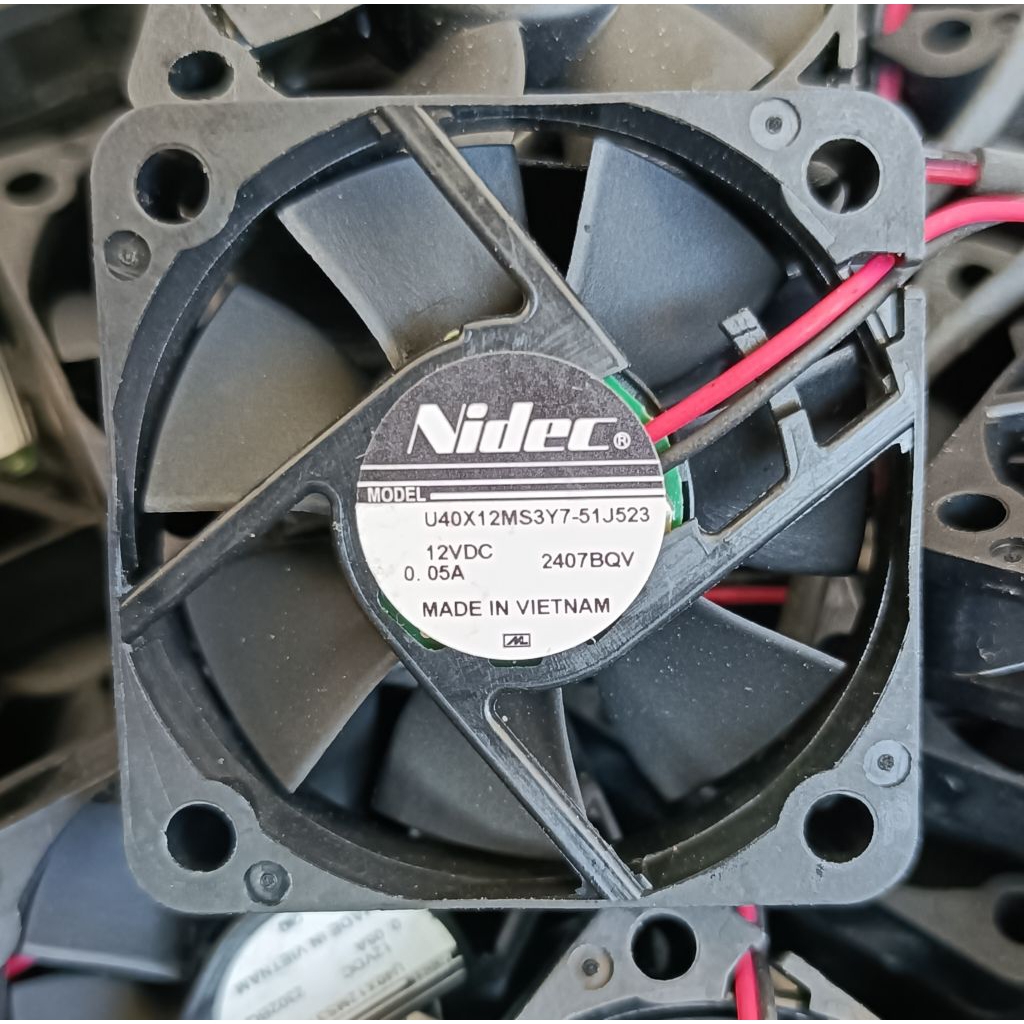 KIPAS FAN DC 4X4 12V 0.05A TEBAL 1CM 2PIN MERK NIDEC