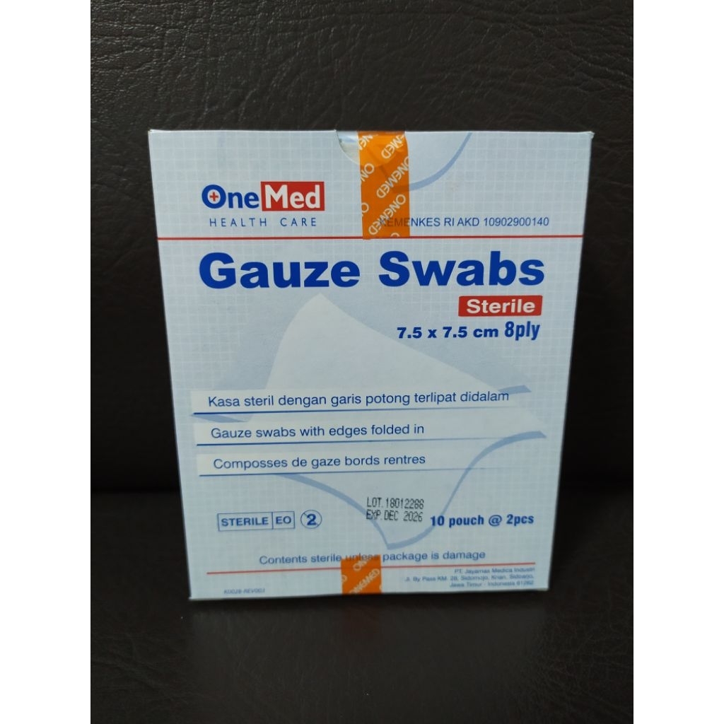 Kasa Steril Onemed 7,5 x 7,5 cm 8 Ply (1 Box Isi 20 Pcs)