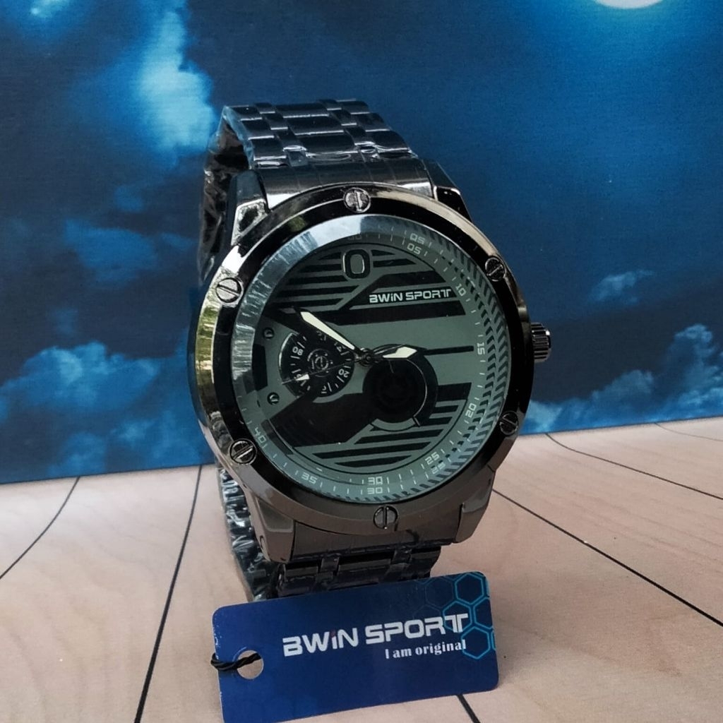 Jam tangan awin sport rantai tebal