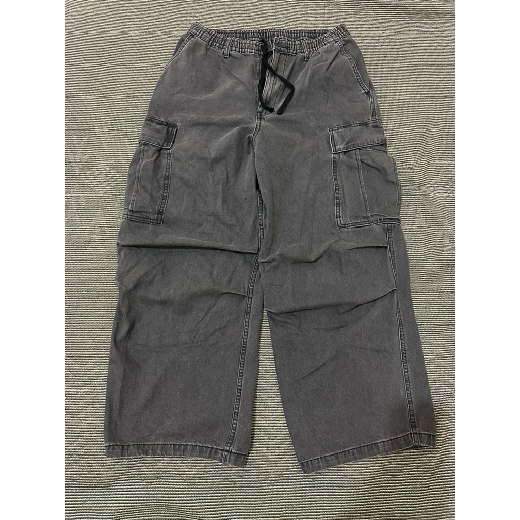 GU Denim pants super wide cargo