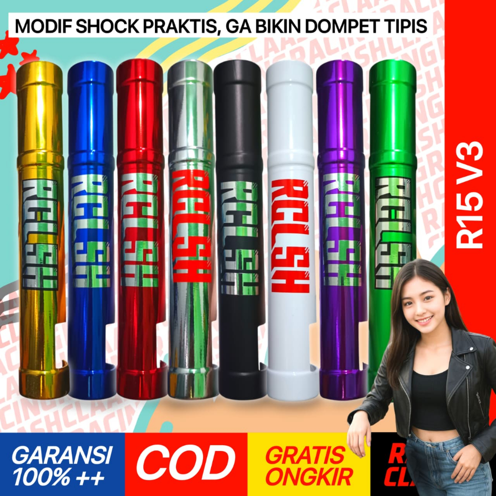 Racing Claash Cover Shock Depan R15 V3 Cover Shockbreaker Sok Skok R15 V3 Old PMM