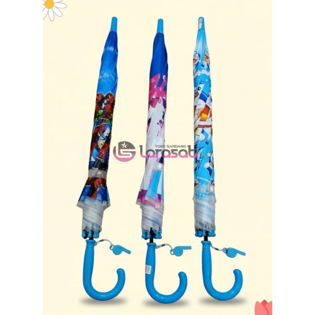 PAYUNG ANAK KARAKTER PVC MOTIF / PAYUNG ANAK LUCU MURAH
