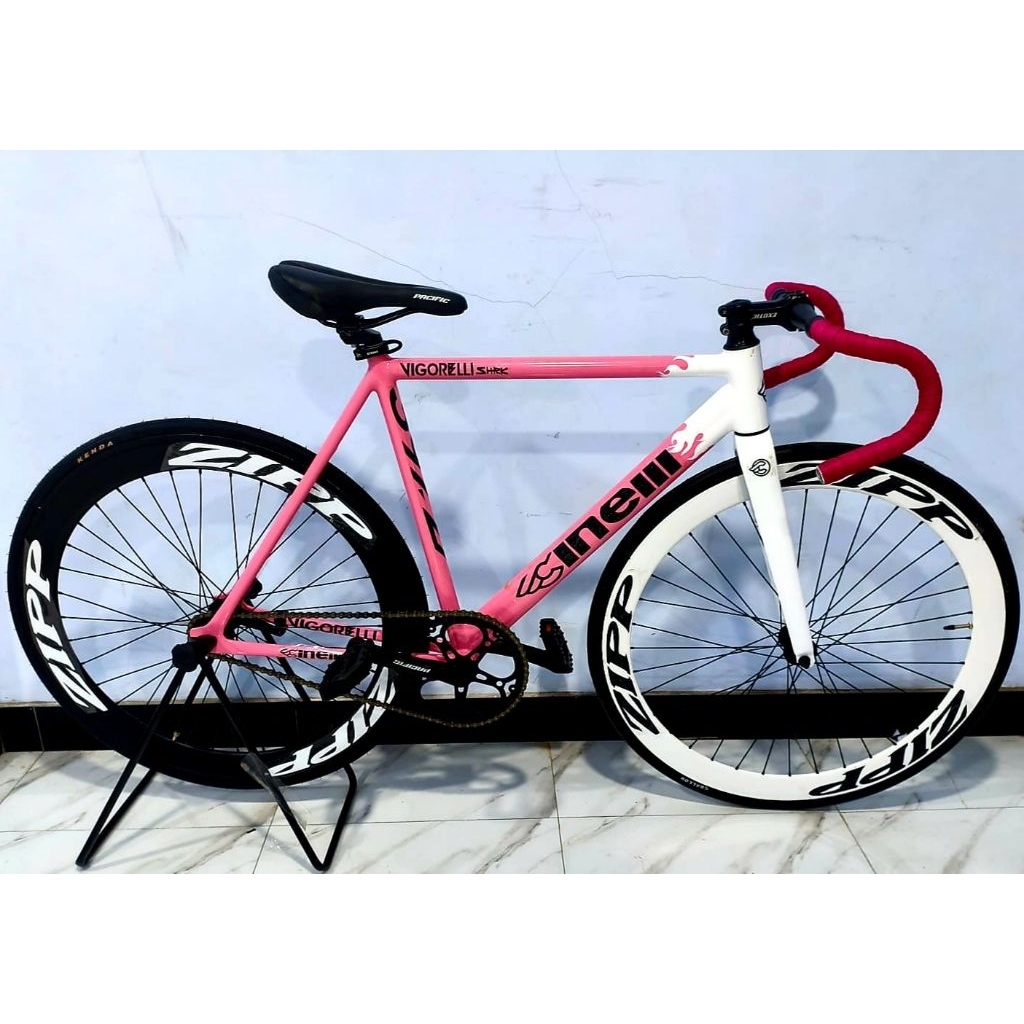Fixie Tsunami Cinelli Vigorelli shark Murah Meriah Siap Pakai ~ Rims Belakang 60mm