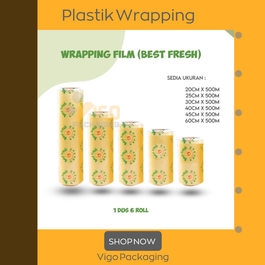PLASTIK CLING | CLING WRAP | BEST FRESH WRAPPING FILM | PLASTIK WRAPPING
