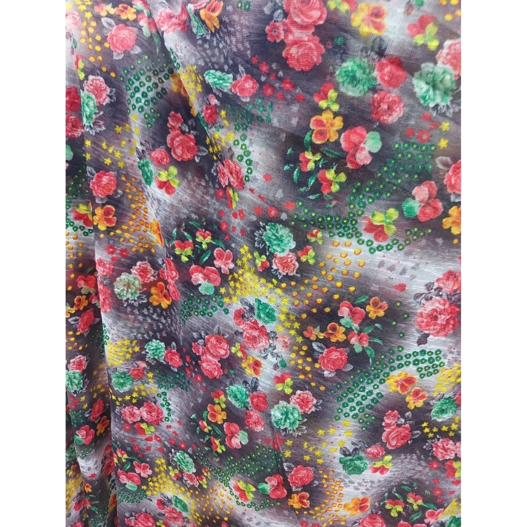 kain spandek premium  - kain spandek motif premium halus lembut 150cm ( abu ) A