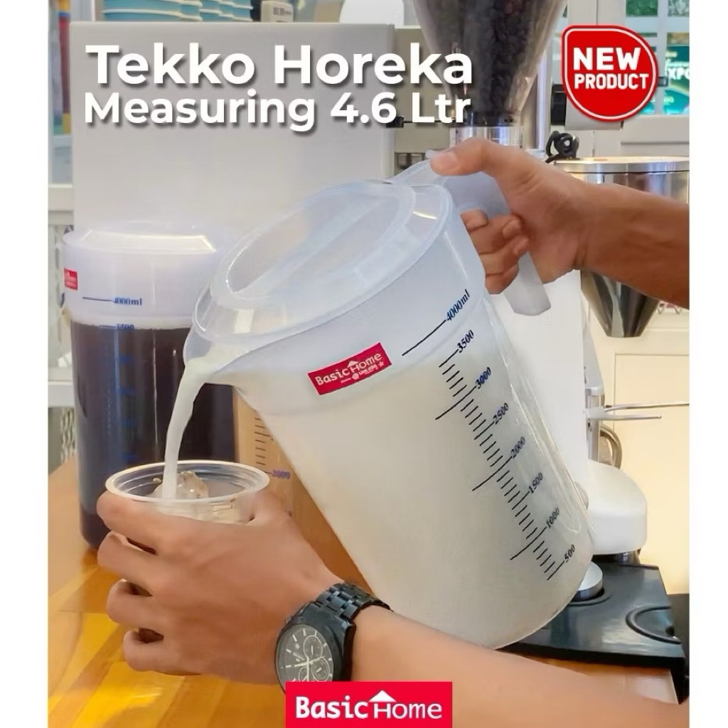 Teko Ukur 1,5 Liter 4,6Liter Transparant Horeka Lion Star | Teko Plastik Teh besar Bening Water Jug 