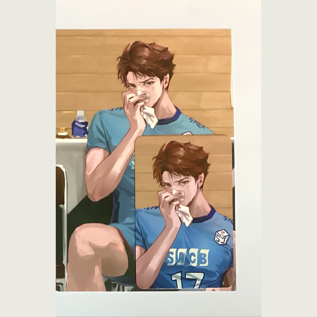 [READY] PC POSTCARD OIKAWA TOORU HQ_YUNAK FANMERCH SET PHOTOCARD ARTPRINT ART PRINT NOSEBLEED HAIKYU
