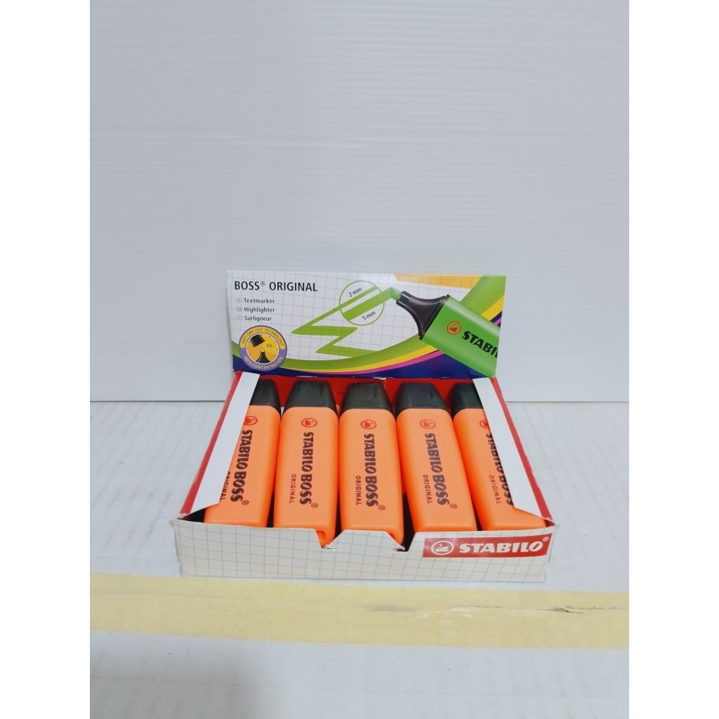 stabilo boss original warna orange 1 pcs