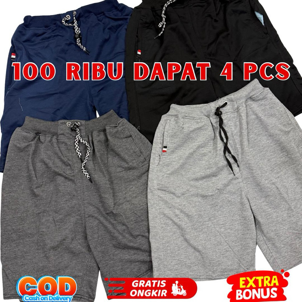 PROMO CELANA PENDEK PRIA 100RB 4PCS | CELANA PENDEK BOARDSHOT | CELANA PENDEK PRIA MURAH | CELANA BR