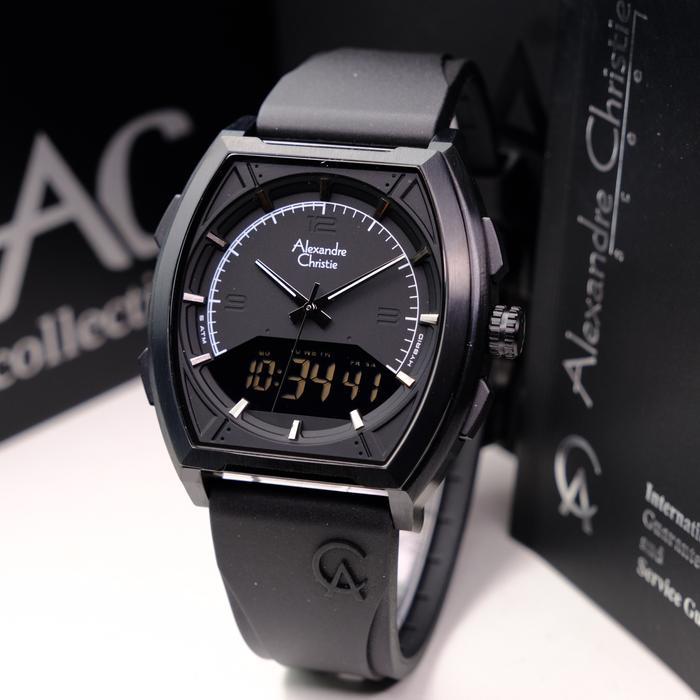 Jam Tangan Pria Alexandre Christie AC9390 / AC 9390 Original – Rubber Garansi Resmi 1 Tahun