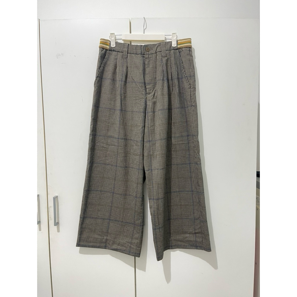 Frapbois by Issey Miyake Pipe Plaid Cullote Pants