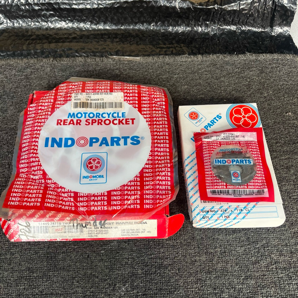 gear set Suzuki Thunder 125 ori indopart Nos