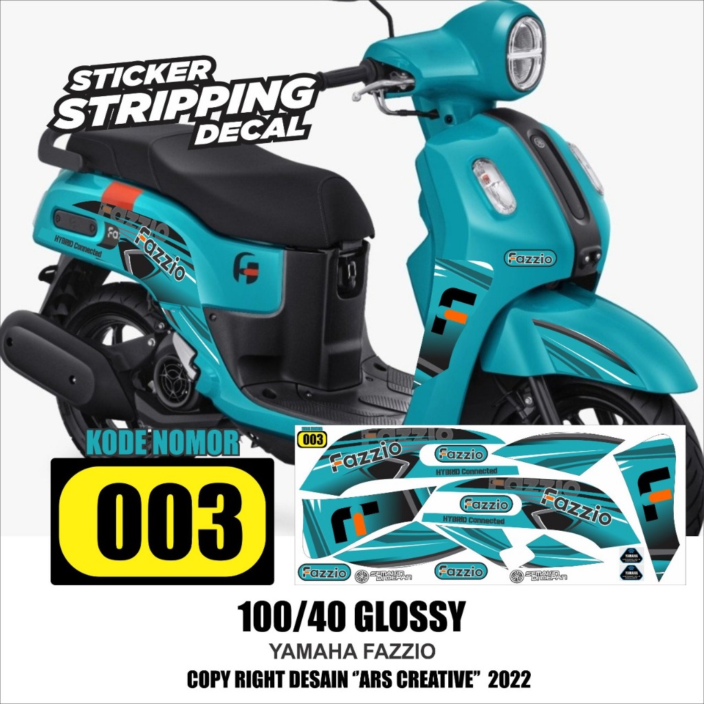 Stiker Striping Yamaha Fazzio/Decal Sticker Striping Variasi Fazzio/Decal Fazzio/Striping Fazzio