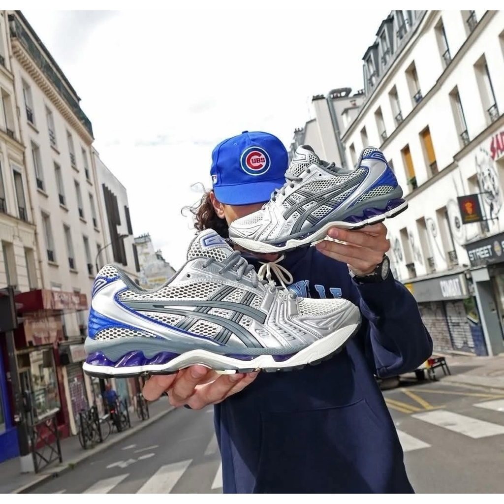 Asics gel kayano 14 soft yellow asics blue (Resmi ASICS)
